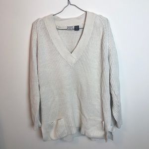 Vintage 90s White Sweater Medium